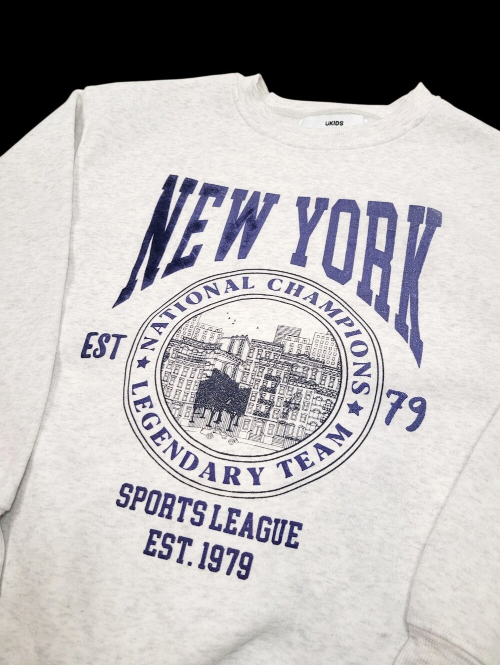 2/$20 Ukids Light Grey New York National Team Sweatshirt Oversized Size: M Youth